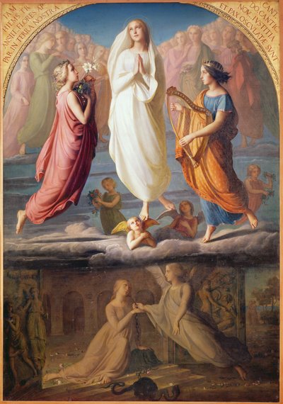 Die Himmelfahrt der Jungfrau Maria, 1844 von Louis Janmot